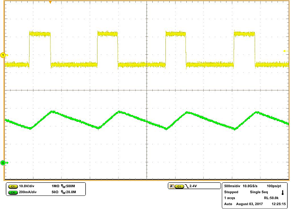 Operating waveforms for an inverting buck-boost design4