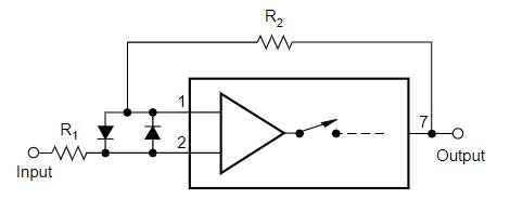 Input Overload Protection-Noninverting Configuration